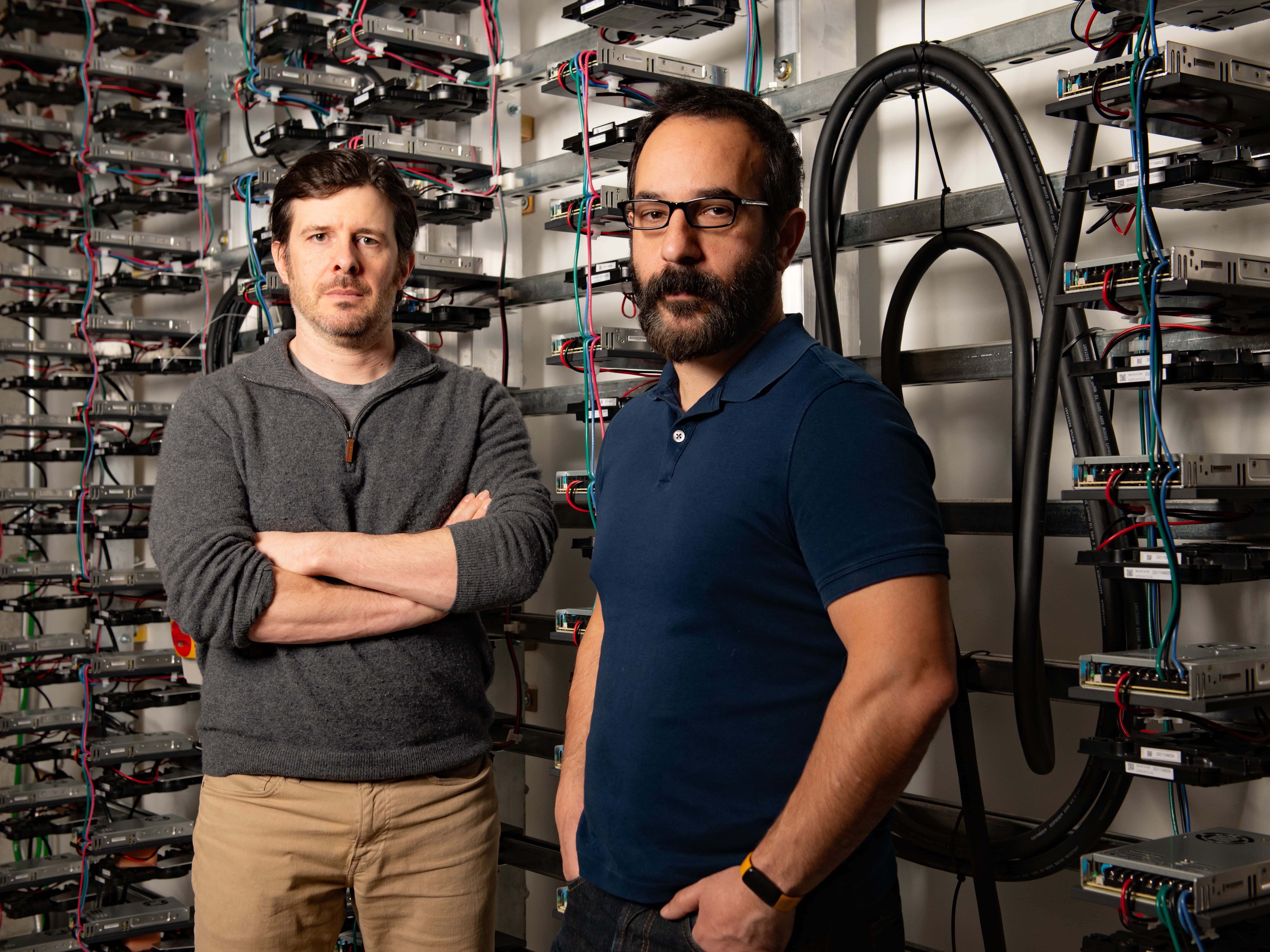 TX engineering professors Adam Klivans and Alex Dimakis at UT Center Generative AI